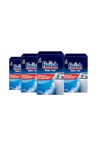 Finish Bulaşık Makinesi Özel Tuz 1500 Gr x 4