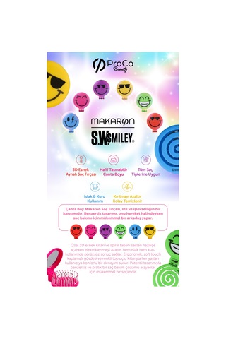 Proco Proco Beauty Makaron X Sw. Smiley - Sürpriz Paket Saç Fırçası