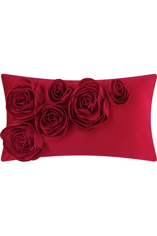 3d Çiçek Yastık Kılıfı Dekoratif El Yapımı Çiçek Yastık Kılıfı Yumuşak Kadife Yastık Kılıfı Yatak İçin Bel Yastığı Oturma Odası Sandalye Kanepe Dekoru Şamları 30cm 50cm Diğer