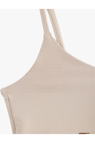 Koton Skinny Dikişsiz İnce Askılı Yarım Atlet Bej 5slk10167mk Ekru