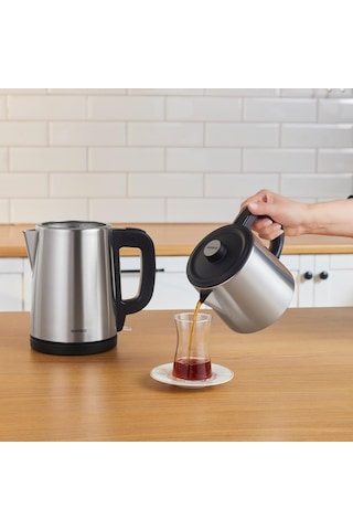 Teabig Xl 35 Çay Bardağı Kapasiteli 2 İn 1 Çelik Çay Makinesi Ve Su Isıtıcı Inox Diğer
