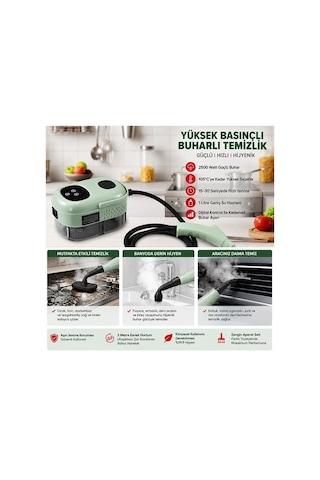 Sn-37875 2500w Yüksek Basınçlı Ayarlanabilir Dijital Buharlı Temizleme Cihazı 1 Litre Su Hazneli Diğer
