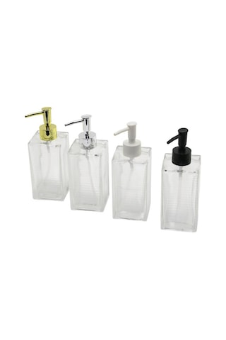 2 Adet Cam Sıvı Sabunluk Buzlu Çizgili Desenli Şişe, Dayanıklı Cam Gövde, Renkli Plastik Pompa, Soap Dispenser Liquid Soap Diğer