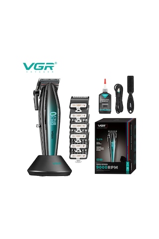 Vgr V-270 Profesyonel Saç Kesme Makinesi, 9000 Rpm Yüksek Hızlı Motor Ve Led Ekran