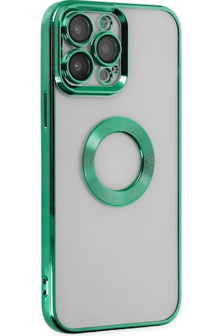Apple Uyumlu iPhone 14 Pro Max Kılıf Slot Silikon Köknar Yeşili/