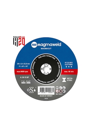 Magmaweld Magmacut Kesme Taşı Düz 230x3.0x22 MM-813m123031-nk