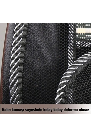 Oto Koltuk Minderi Bambu Bel Destekli Ergonomik Terletmez Üniversal Fa1-625 1 Adet