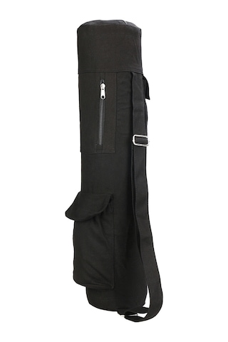 Ranyeek Kanvas Matara Taşıma Çantası - Çok Amaçlı Yoga Aletleri Çantası 69 16 16cm, 300g Siyah