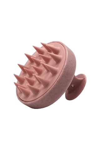 Pop Beauty Saç Bakım Fırçası, Saç Derisine Masaj Yapan Şampuan Tarağı, Duş Fırçası Gül Kurusu Popbeauty0005