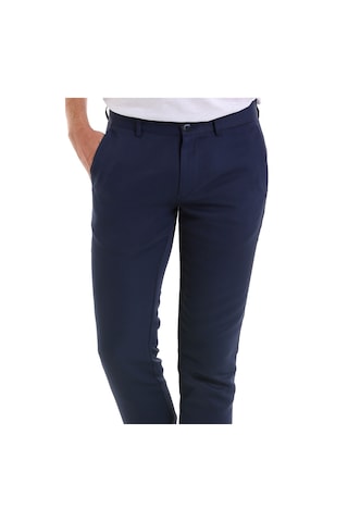Hatemoğlu A. Lacivert D. Slim Fit Desenli Yandan Cep Kanvas Pantolon Lacivert