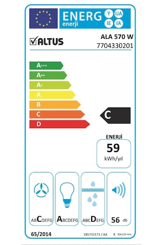 Altus ALA 570W Duvar Tipi Davlumbaz
