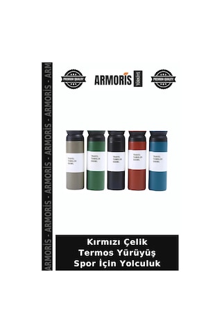 Kırmızı Çelik Termos Yürüyüş Spor İçin Yolculuk Çok Renkli