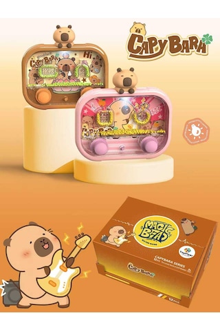 Capybara Suda Halka Geçirme Oyunu Nostaljik Işıklı Water Game Hediyelik Oyuncak