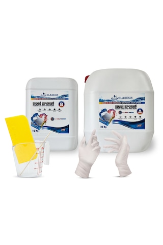 Glaresın Clear Epoxy Resın Ultra Şeffaf Hızlı 30 Kg Hobi Sanat Art Tepsi İnce Döküm Epoksi Reçine Kıt