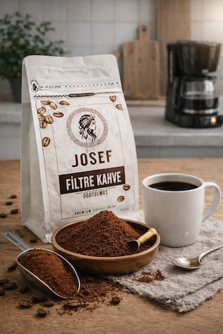 Josef Öğütülmüş Filtre Kahve 1 Kg Öğütülmüş