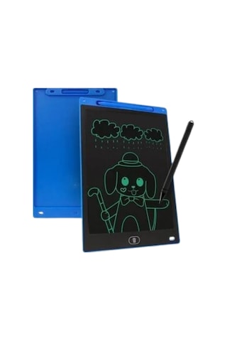 Lcd Yazı Tahtası 8.2 İnç Eğlenceli Ve Eğitici Tablet Mavi