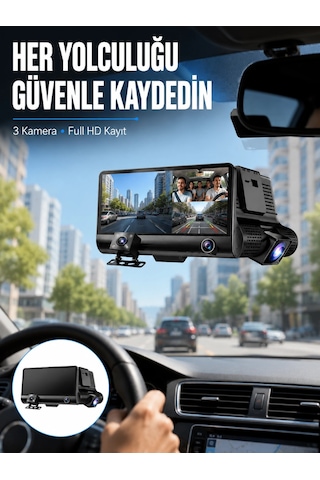 Zenvia Çift Ve Üçlü Lens Seçeneği İle Tüm Açılardan Kayıt Yapan Araç Kamerası Yeni Nesil Znv2026