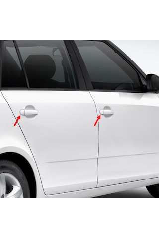VW Bora 1999-2005 Ön Arka Uyumlu Dış Kapı Kolu Kapağı 3B4839879A