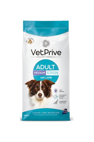 Vet Prive Orta Ve İri Irk Yetişkin Köpek Maması Kuzu Etli 14 Kg