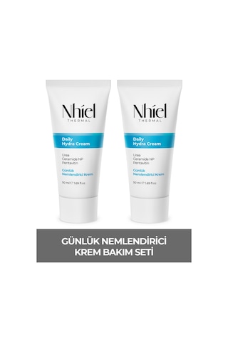 Nhiel Thermal İkili Bariyer Güçlendirici Günlük Nemlendirici Krem Bakım Seti | Seramid, Pentavitin