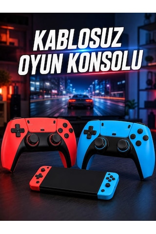 Kablosuz Oyun Konsolu Hdmı Çıkışlı Çift Kontrolcülü Retro Oyun Seti
