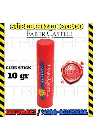 Faber Castell Stick Çevirmleli Yapıştırıcı 10 Gr. Küçük Boy 6 Ade