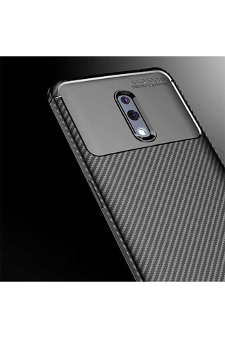 Oppo Reno Kılıf Zore Negro Silikon Kapak Kahverengi