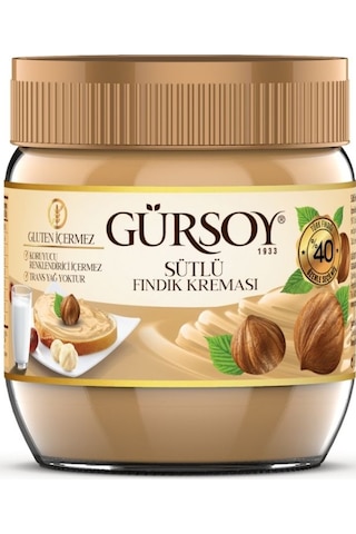 Gürsoy Glutensiz Sütlü Fındık Kreması 2 x 400 G