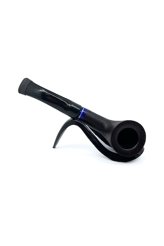 Dapper Bent Billiard Briar Gül Kökü 9 Mm Filtreli El Yapımı Pipo - 3078