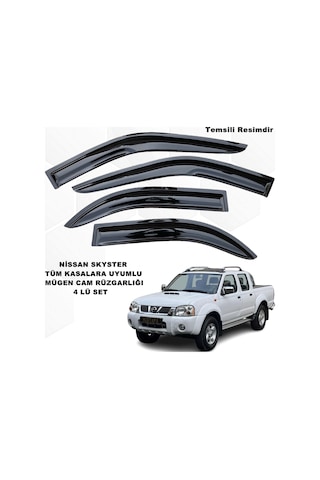 Nissan SkyStar Mügen Cam Rüzgarlığı Tüm Kasalar 4 Lü SET