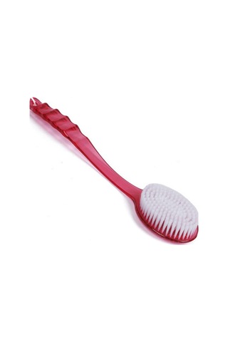Tenfowee Uzun Saplı Duş Fırçası, Yumuşak Tüy Ve Masaj Fonksiyonu, Islak/kuru Kullanım, Ölü Deri Kaldırıcı, Kan Dolaşımını Artırıcı, Unisex Kırmızı Kırmızı