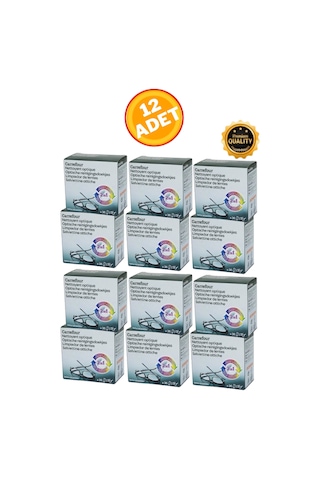 12 Paket 36'lı Gözlük, Kamera, Gsm Kask Camı Temizleme Islak Mendili 12x36 432 Adet