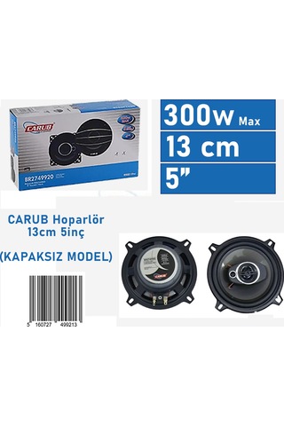 Carub 13 CM 5 İnç Kapaksız Hoparlör