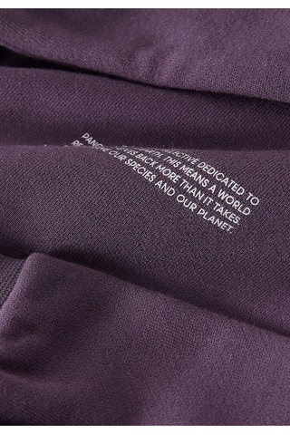 Pangaia Çocuklar Için Kapüşonlu Koyu Mor Sweatshirt