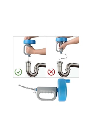 Ganzhoushop Tuvalet Temizleme Piston Mutfak Metre Lavabo Kanalizasyon El Drenaj Borusu Banyo Araştırmak Araçları Açıcı 5/7/10 10m Rq