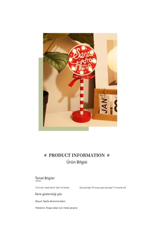 Hyt Tatil Penceresi Noel Masaüstü Atmosferi Led Sıcak Işık Noel Sokak Tabelası Stop Dekoratif Hafif Ahşap