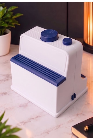 Sincara Home Coffee Print Kahve Üzeri Desen Yapma Makinesi Latte Art Ve Kahve Köşesi Aksesuarı 3d Baskı Kahve Sunumuna Yeni Bir Devrim Beyaz - Lacivert