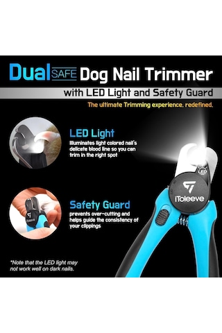 Işıklı Led Köpek Tırnak Makası, Güvenli Ve Kolay Düzelticiler İçin Çivileri Veya Kan Çizgisini Aydınlatır,