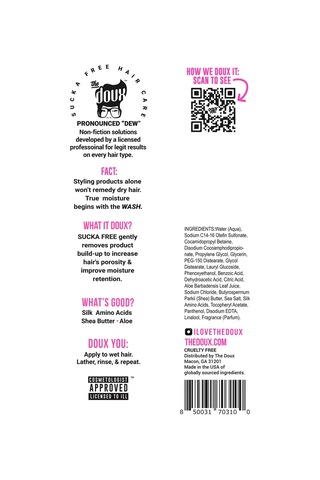 The Doux Sucka Free Nemlendirici Şampuan 236ml Tüm Saçlar