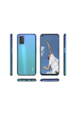 Gld-spt- Newface Oppo A52 Kılıf Lüx Şeffaf Silikon
