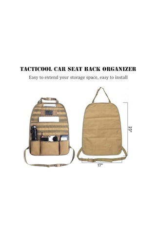 Besthome1 Arac Koltuk Molle Çok Amaçlı Su Geçirmez Hafif Dayanıklı Saklama Çantası