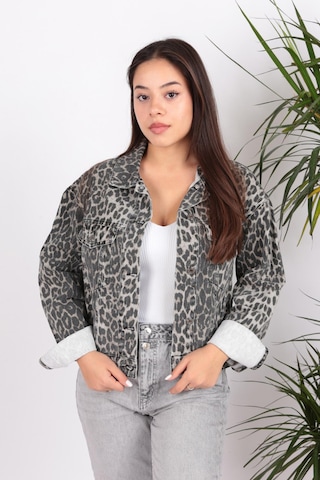 Lacarino 7709 Kadın Jean Ceket VİZON