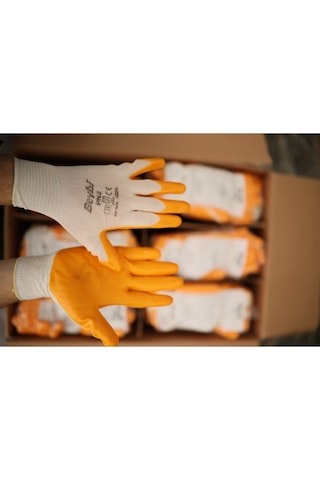 Pn2 Sarı Nitril Eldiven 12'li Paket