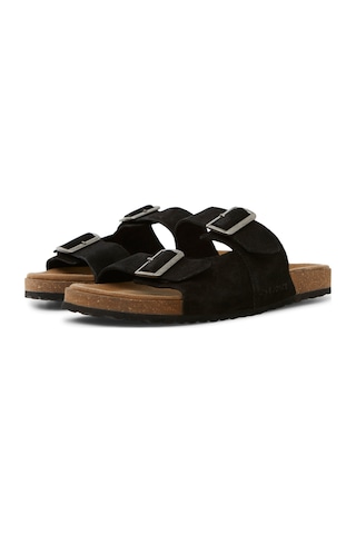 Jack & Jones Jack Jones Erkek Deri Terlik 12231428 Siyah