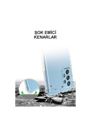 Xiaomi Redmi 10C Kamera Korumalı Airbag Şeffaf Antishock Köşe Korumalı Antishock Silikon Kılıf