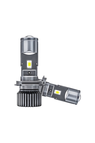Maoyaya Hallow H4 25000lm 90w Çift Mercekli Süper Led Far Ampulü Gri A Gri Gri