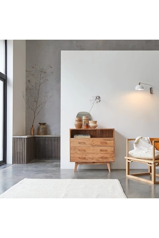 Masif Oslo Model Çok Amaçlı Şifonyer Ceviz