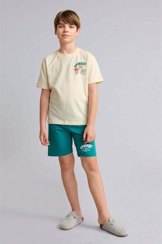 Defacto Baskılı Tişört Şort Pijama Takımı Erkek Çocuk H8195a826hsyl240 Sarı-yl240