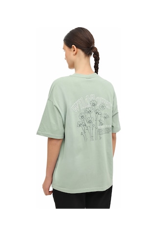 Lumberjack Wl 11teel 6fx Mint Kadın Kısa Kol T-shirt 000000000102063404 Yeşil