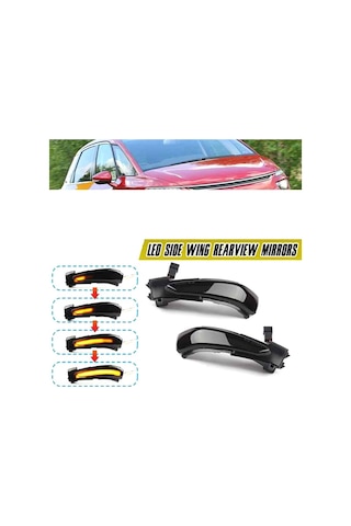 Dinosaurs Dinamik Led Dönüş Sinyali Işık Dikiz Aynası Işık Göstergesi 508 C4 Ds5 2011-2018 İle Uyumlu